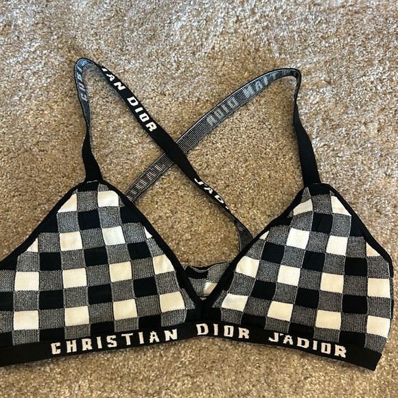 Dior top 2019 collection runway camisole bustier small Gingham - Picture 2 of 6